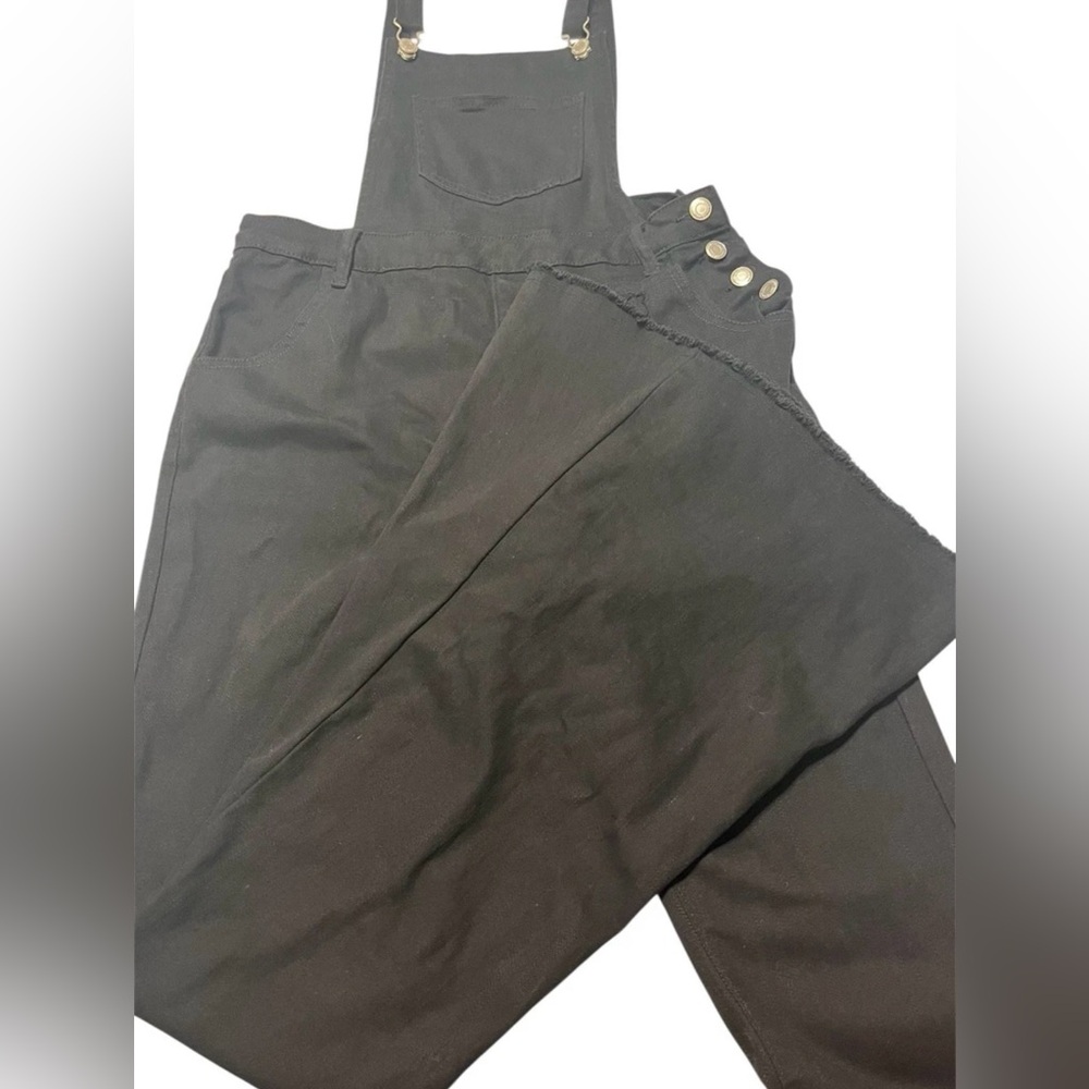 Wisteria Lane Stylish Black Women's Jumpsuit Overall L
